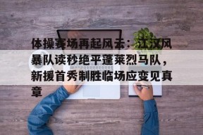 开云中国注册登录体操赛场再起风云：江汉风暴队读秒绝平蓬莱烈马队，新援首秀制胜临场应变见真章的简单介绍